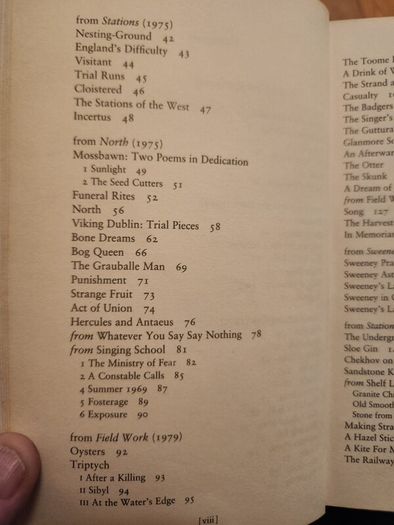Seamus Heaney.  New Selected Poems 1966-1987. First Edition Paperback In Good Condition.