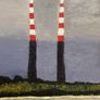 Poolbeg lighthouse close up cloudy scene Image 2