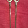 Brass Fireplace Companion Set, Dogs and Belows Image 3
