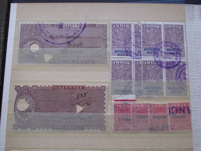A nice collection of Stamps from India, presented in the album #7