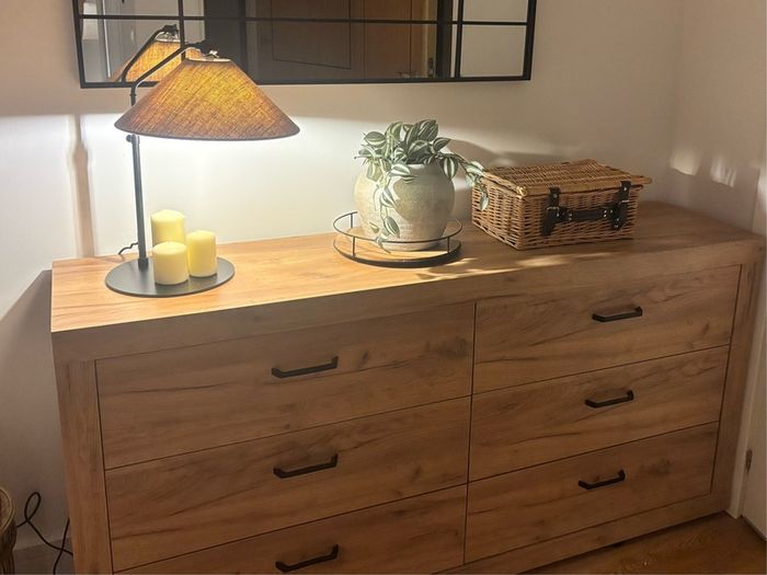 3+3 Drawer Chest Jysk Lintrup Oak