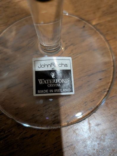 John Rocha Waterford Crystal Glasses, set of 6 still with labels