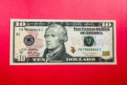 Usa  10 Dollars  2017   Letter  ( B2 )  NEW YORK  ( Uncirculated )