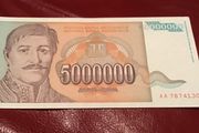 Yugoslavia Banknote - 5000000 Dinara 1993