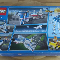 LEGO City 60079 Training Jet Transporter Truck & Jet Plane 100% Complete Boxed
