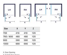 Merlyn 6 Series Pivot Door, model M61211N shower