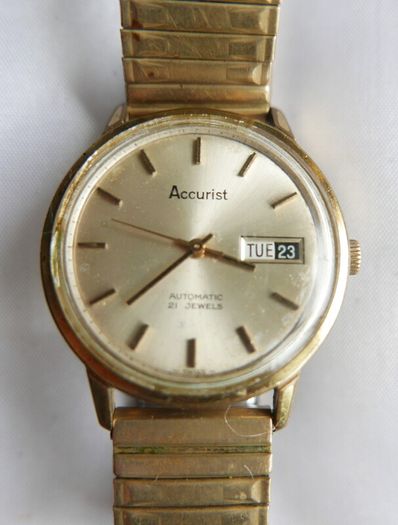 Vintage Accurist Automatic Gentleman's Wristwatch  (works well and keeps time)