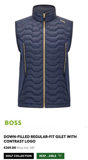 Hugo Boss down filled gilet regular fit size xxl brand new with tag