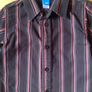 Age 2-3 Adams Chocolate Brown Striped Shirt Image 2