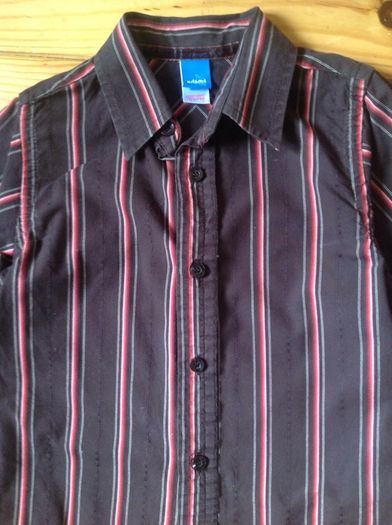 Age 2-3 Adams Chocolate Brown Striped Shirt