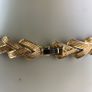 Mid century gold tone costume necklace Image 8