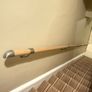 3.6m Solid Oak Staircase Handrail Brushed Metal Fittings Image 5