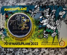Belgium 5 Euro Base Metals Brilliant Uncirculated Coin 2022 - 70 years Marsupilami - Belgian Coincard Catalogue