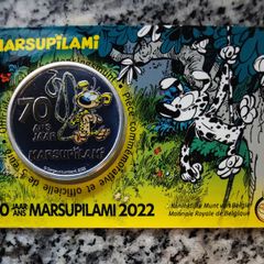 Belgium 5 Euro Base Metals Brilliant Uncirculated Coin 2022 - 70 years Marsupilami - Belgian Coincard Catalogue