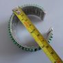 BANGLE - Wooden Beads - Brown & Turquoise Image 3