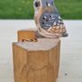 Wooden perpetual calendar (block style) with an owl motif Image 3