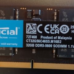 Crucial 32gb Ddr5-5600 Sodimm