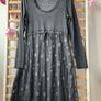 dress Bnwot grey long sleeve midi dress with contrast fabric base size European 36 Image 10