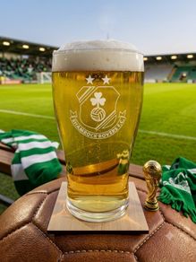 Shamrock Rovers Engraved Pint Glasses