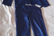 men's full navy blue suit size small