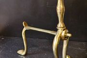 Vintage Brass Fire Dog