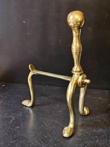 Vintage Brass Fire Dog