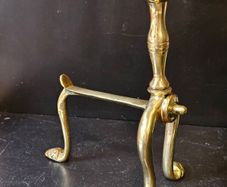 Vintage Brass Fire Dog