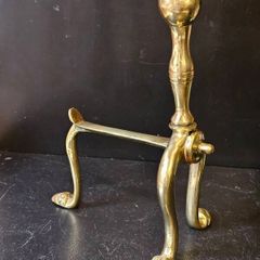 Vintage Brass Fire Dog