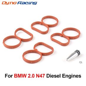 Swirl Flap Blank Bung Flaps Removal Plug With 4 Gaskets For BMW N47 2.0D Engine Repair Replacement Accessories Kit