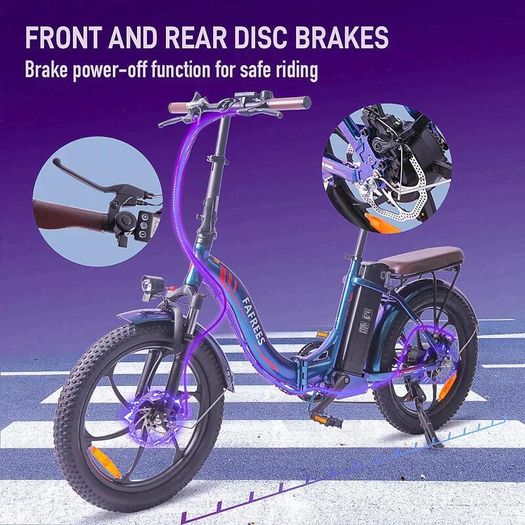 Fafrees F20 Pro City Electric Bike - Aurora Blue