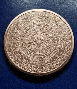 5 oz Aztec Calendar Copper Round