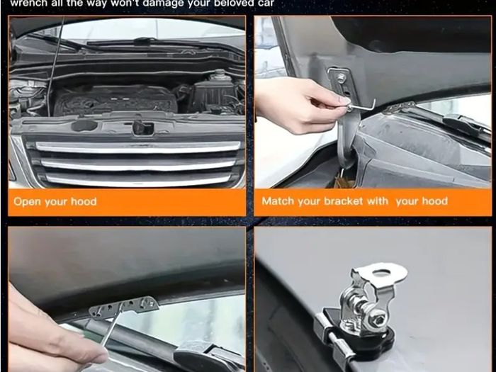 Set of 2 Universal LED Work Light Mounts for Cars And Motorcycles,