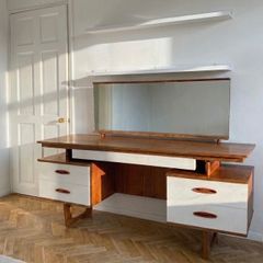 Mid Century Teak Dressing Table Vanity Desk