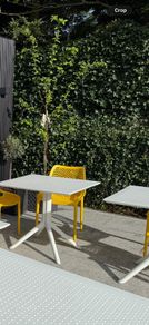 Square tables white 80x80cm