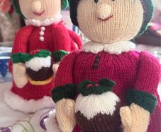 Christmas Tea Cosy Handknitted