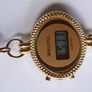 Vintage 70s LCD Digital Quartz Tassel Necklace Oval PENDANT Watch Image 9