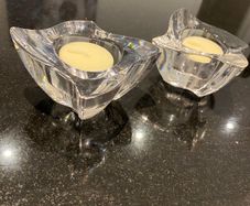 Villeroy and Boch wave  pair of candle holders