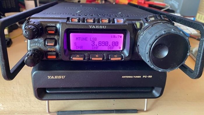Yaesu FT 857D and Yaesu FC 50