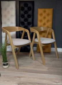 Set 4 oak chairs skandinavian style