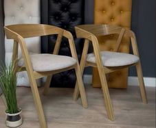 Set 4 oak chairs skandinavian style