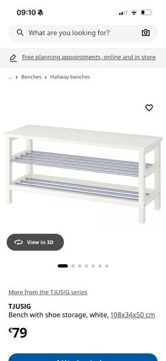 Ikea TJusig shoe rack storage