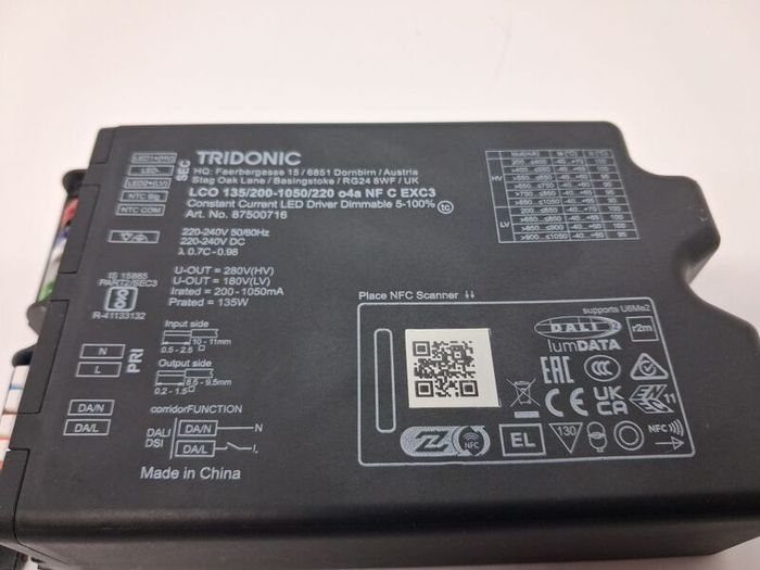 Postage - Tridonic LCO 135/200-1050/220 04a NF C EXC3