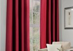Eyelet Top Blackout Curtains Large Door Thermal Insulated Panels For Bedroom/Living Room, Deep Red, 66X72 Inch