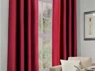 main image for ad Eyelet Top Blackout Curtains Large Door Thermal Insulated Panels For Bedroom/Living Room, Deep Red, 66X72 Inch