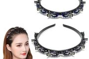 Brand New 1PCS Hairband with Twist Clip Hairstyle Aid Hairband with Clips,