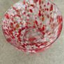 Confetti Small Red ,white and clear bowl. Image 4