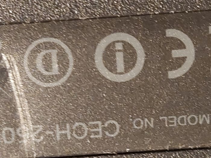 SONY Playstation 3, Model CECH-2503A, comes with Power Cable, 1 Controller, Call of Duty Game, Powers on and off, and takes in and ejects disks