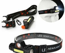 LED Headlamp USB Rechargeable Head Torch Flashlight Headlight Work light