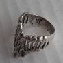 Silver wishbone ring Image 7