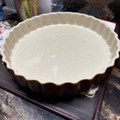 Vintage Simpsons Oven-to-Table Cookware Pie Dish - English Brown Ceramic Fluted Tart Baking Dish, Made in England Stoneware Bakeware, 1970s